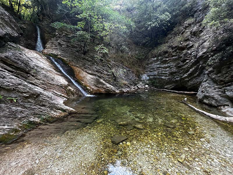 Ultima cascata a Rio Vitoschio a Piobbico
